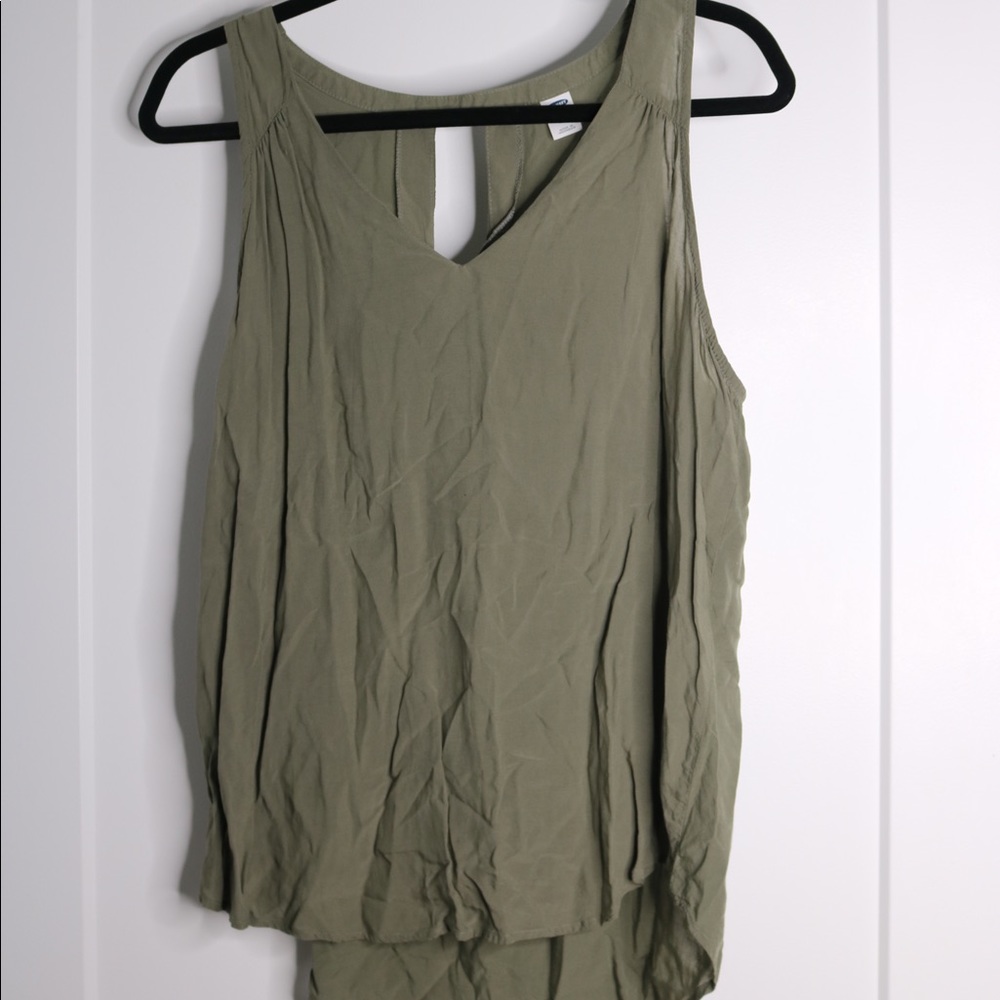 Old navy green tank top